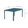 Table de jardin aluminium Idaho