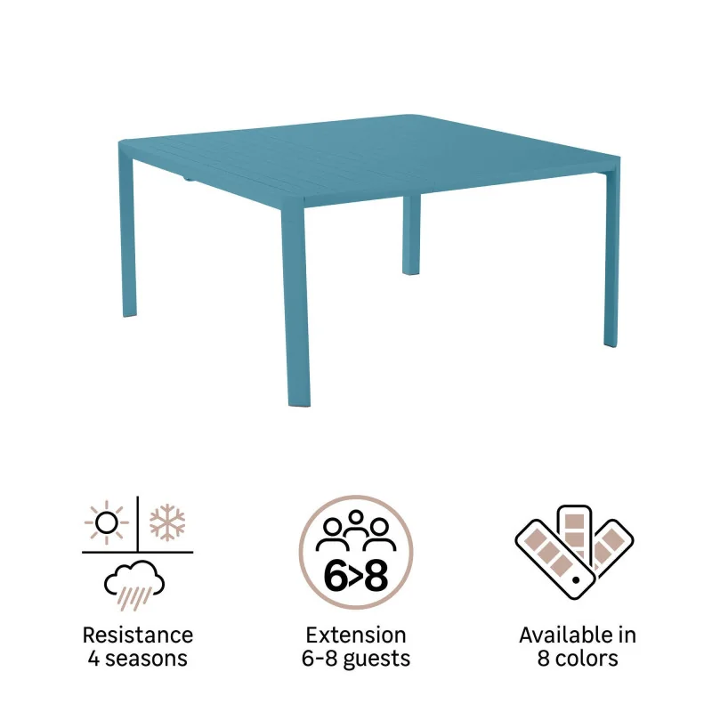 Table de jardin aluminium Idaho