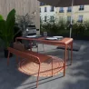 Table de balcon aluminium Idaho