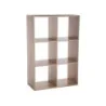 ETAGERE BOIS 6 CASES MIX NAT