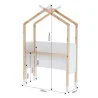 Bureau enfant Tipi Tiny évolutif 100x153,5,40cm blanc - BAÏTA - BUTINY1BS01_112