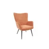 Fauteuil Lorie en polyester 72,5x80x98cm pamplemousse - 58561