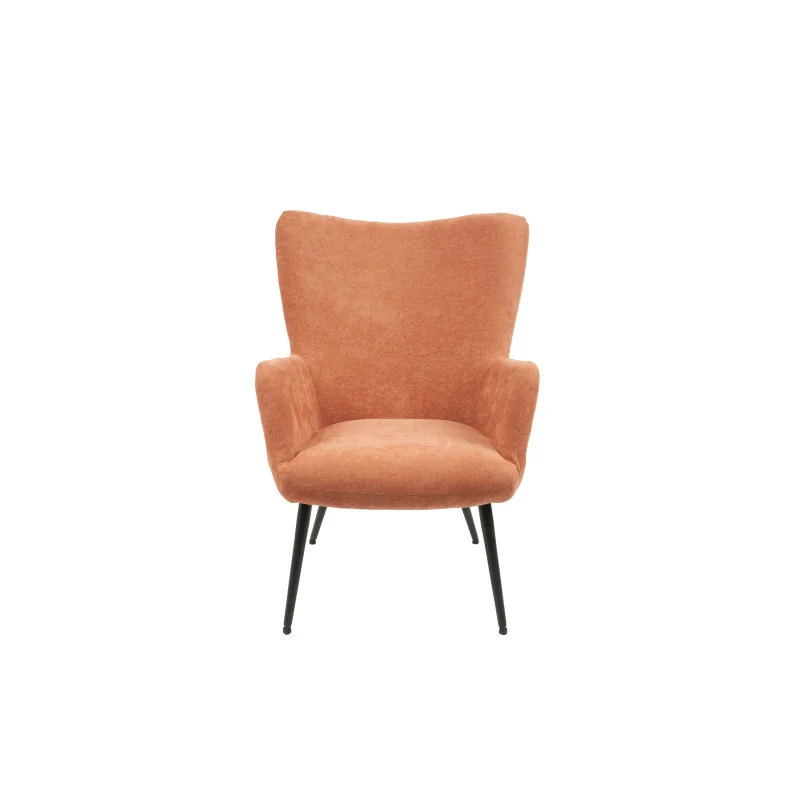 Fauteuil Lorie en polyester 72,5x80x98cm pamplemousse - 58561