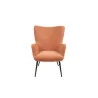 Fauteuil Lorie en polyester 72,5x80x98cm pamplemousse - 58561