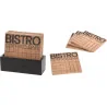 Kit de 4 dessous de verre Bistro 11,5x4,5x10cm - EXCELLENT HOUSWARE - HZ1940090