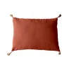 Coussin Panama avec 4 pompons en jute 50x70cm Terre cuite - ED ENJOY HOME - 2007TCCJT050070