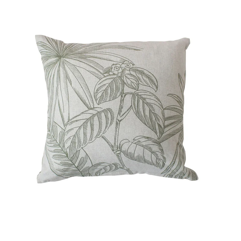 Coussin Mambo en coton recyclé 40x40cm Olive - 70759OLECC040040