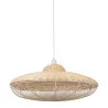 Suspension en fer et rotin 60x26cm - 74357