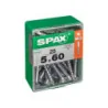 Lot De 25 Vis Acier Tête Autofraisée Plate Spax, Diam.5 Mm X L.60 Mm