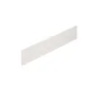 Lot de 5 plinthes médium en MDF arrondies peint blanc, 9 x 100 mm, L.2 m