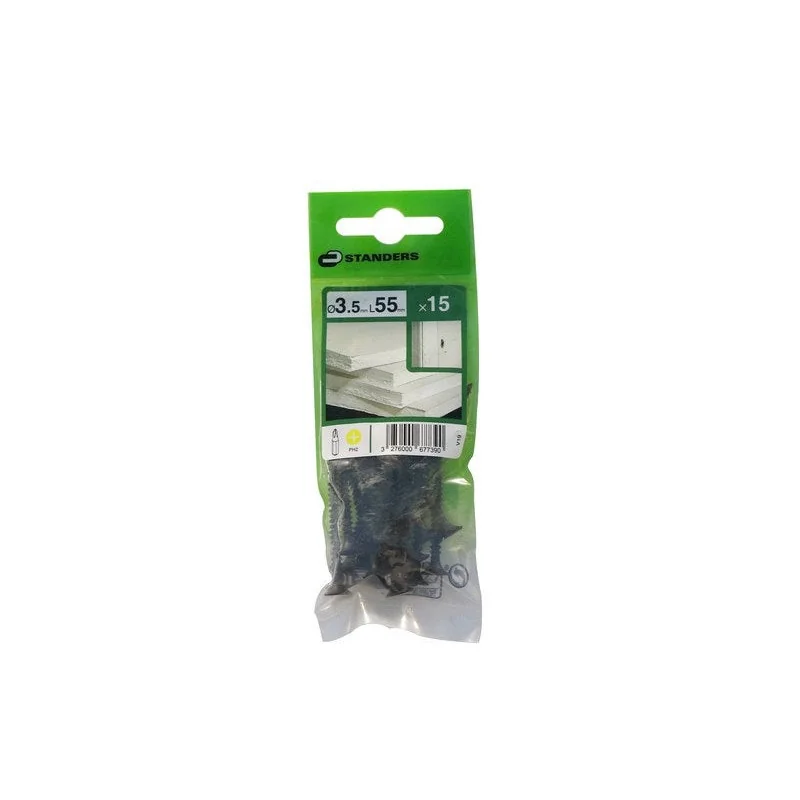 Lot De 15 Vis Acier Trompette Phillips Standers X L.55 Mm