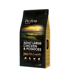 Croquettes pour chien adulte grande race au poulet et pommes de terre 15kg - PROFINE - 170541