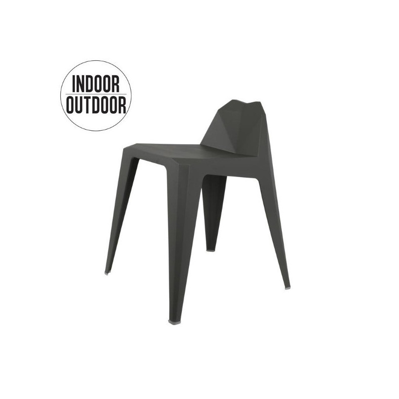 TABOURET ORIGAMI GRIS