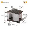 Niche pour chien gris - ZTB-424S