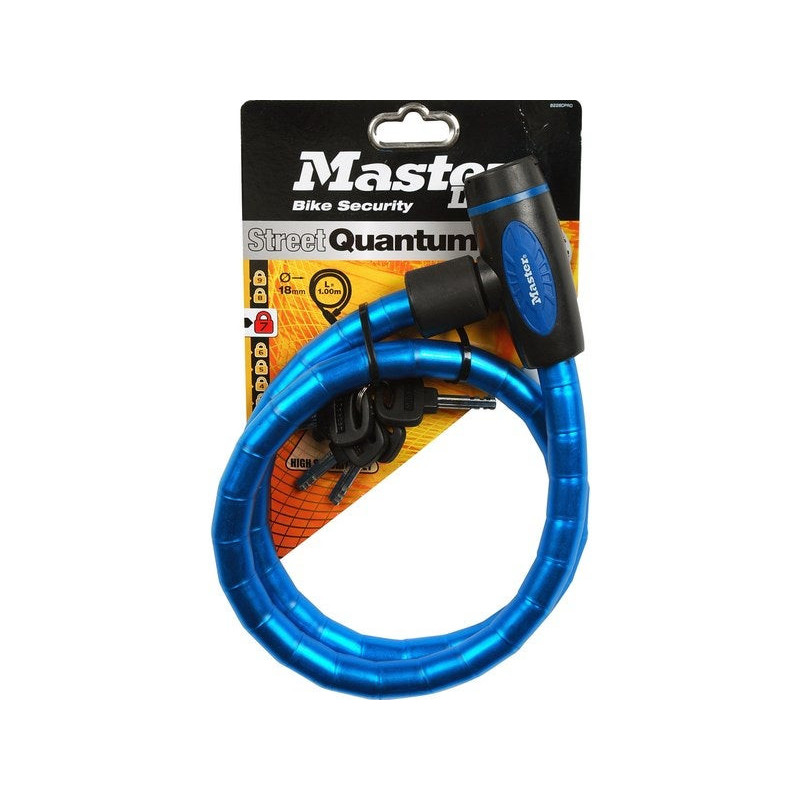 Câble Antivol Master Lock, L.1 M X Diam.18 Mm