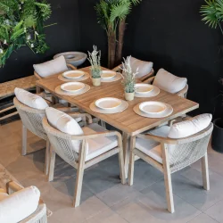 Ensemble table + 6 chaises Patong