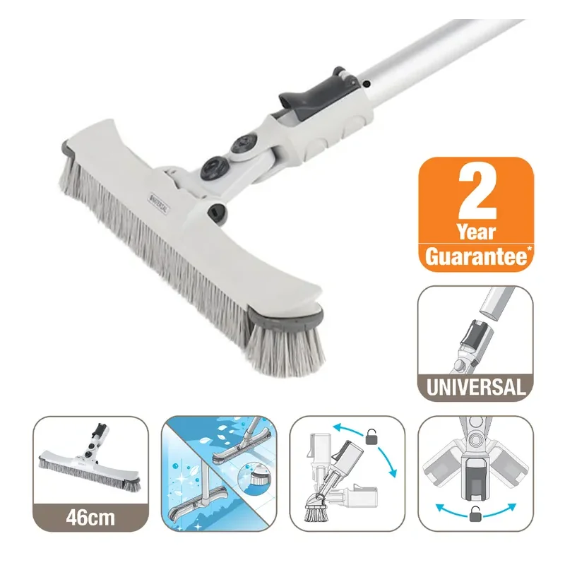 Brosse de fond et paroi pour piscine 45cm Gris/Bleu - NATERIAL - 5618337