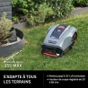 Robot tondeuse 400m² 18V Gris/Noir - STERWINS - 87652218