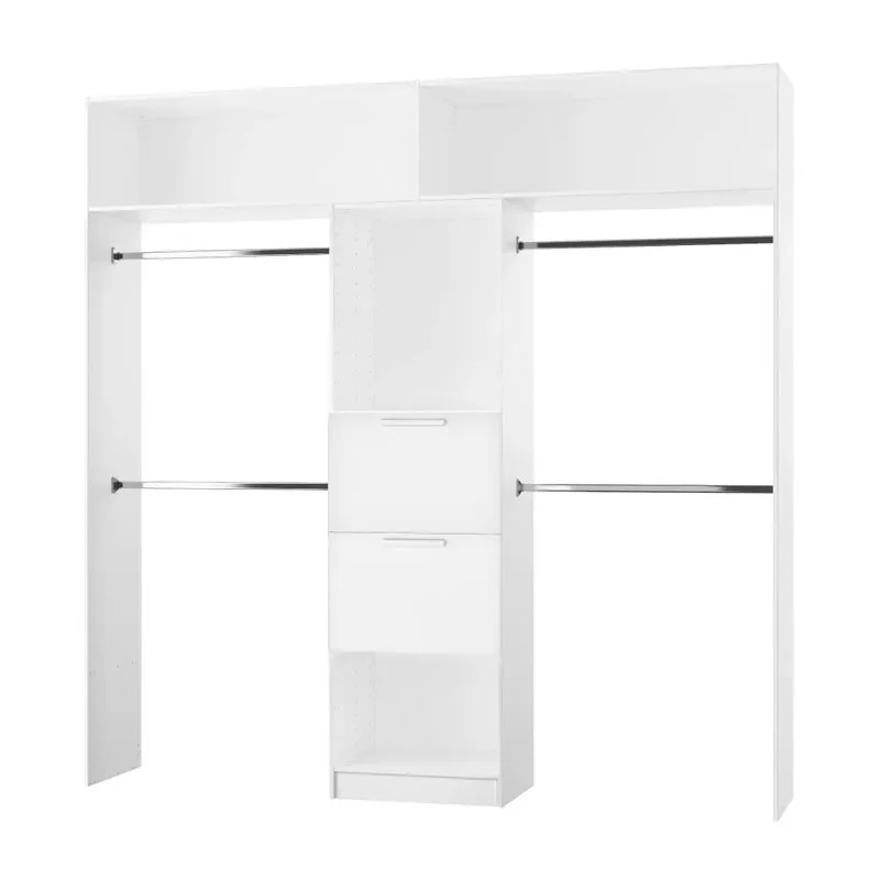 Penderie extensible SPACEO Home, blanc H.240 x l.120 x P.45 cm