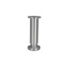 Pied Meuble Cylindrique Réglable Aluminium Brossé Gris