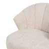 Fauteuil tulipe bouclette blanc