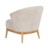 Fauteuil tulipe bouclette blanc