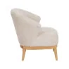 Fauteuil tulipe bouclette blanc