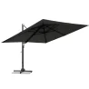 Parasol déporté aluminium Sombra 3x3M Gris anthracite - NATERIAL - :100158106