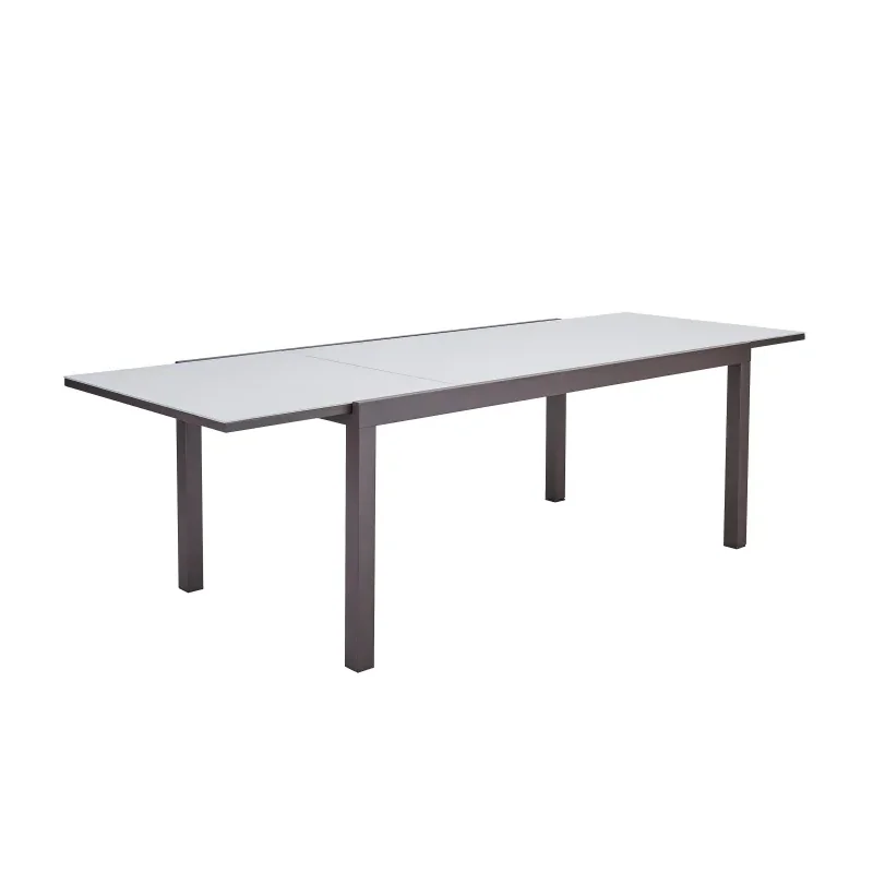 Table de jardin extensible Lyra pour 8 à 10 personnes Marron - NATERIAL - :100158066