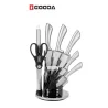 Ensemble de 5 couteaux de cuisine silver + accessoires - GA-003 - GOODA