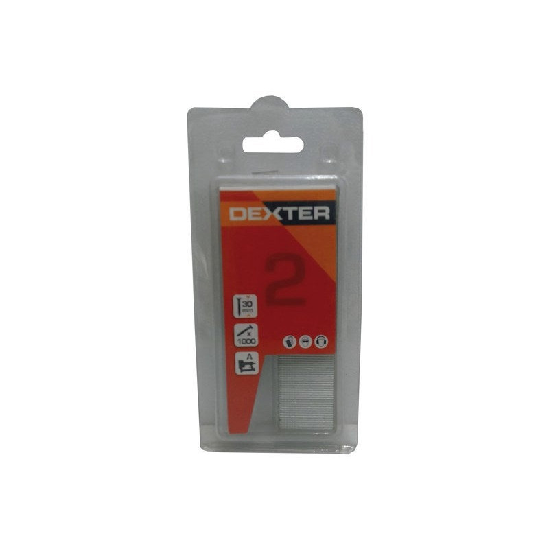 Lot de 1000 clous de compresseur en acier, 30 mm, DEXTER