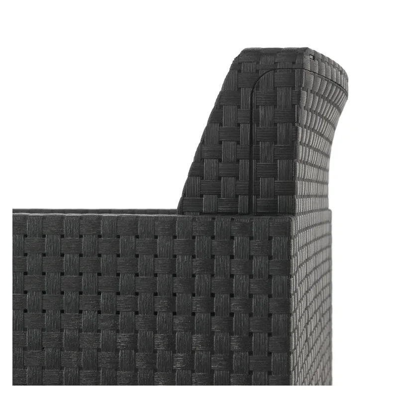 Salon de Jardin 4 places Novo Resine Anthracite - NATERIAL - 5624177