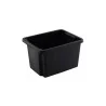 Boite de rangement empilable superposable de 26 L, noir