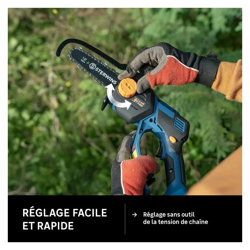 Elagueuse 20 V guide de 15.5 cm