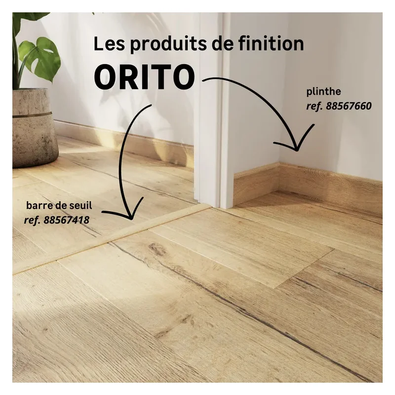 Sol stratifié intenso DESIGN orito 2, Ep.10 mm, résistant à l'eau