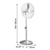 Ventilateur sur pied COOMA 4 50 W D40 cm