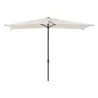 Parasol droit rectangulaire inclinable LOOMPA blé 2,5 x 2,5 m