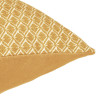 Coussin Ocre à motifs \"Otto\" 30x50