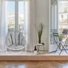 Fauteuil de jardin cocoon blanc