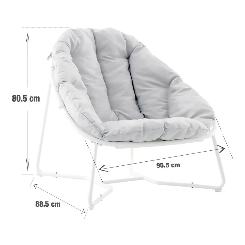 Fauteuil de jardin cocoon blanc