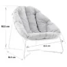 Fauteuil de jardin cocoon blanc