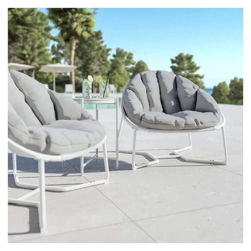 Fauteuil de jardin cocoon blanc