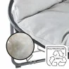 Fauteuil de jardin cocoon gris