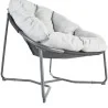 Fauteuil de jardin cocoon gris