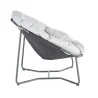 Fauteuil de jardin cocoon gris