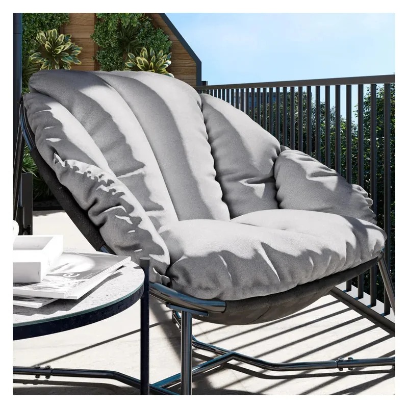 Fauteuil de jardin cocoon gris