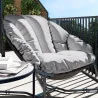 Fauteuil de jardin cocoon gris