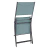 Lot de 4 chaises de jardin pliantes Modula Vert jade & Graphite