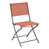 Lot de 4 chaises de jardin pliantes Modula Ambre & Graphite