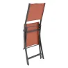 Lot de 4 chaises de jardin pliantes Modula Ambre & Graphite